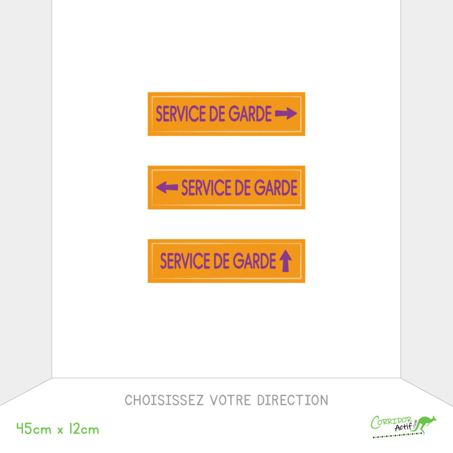 Directions service de garde